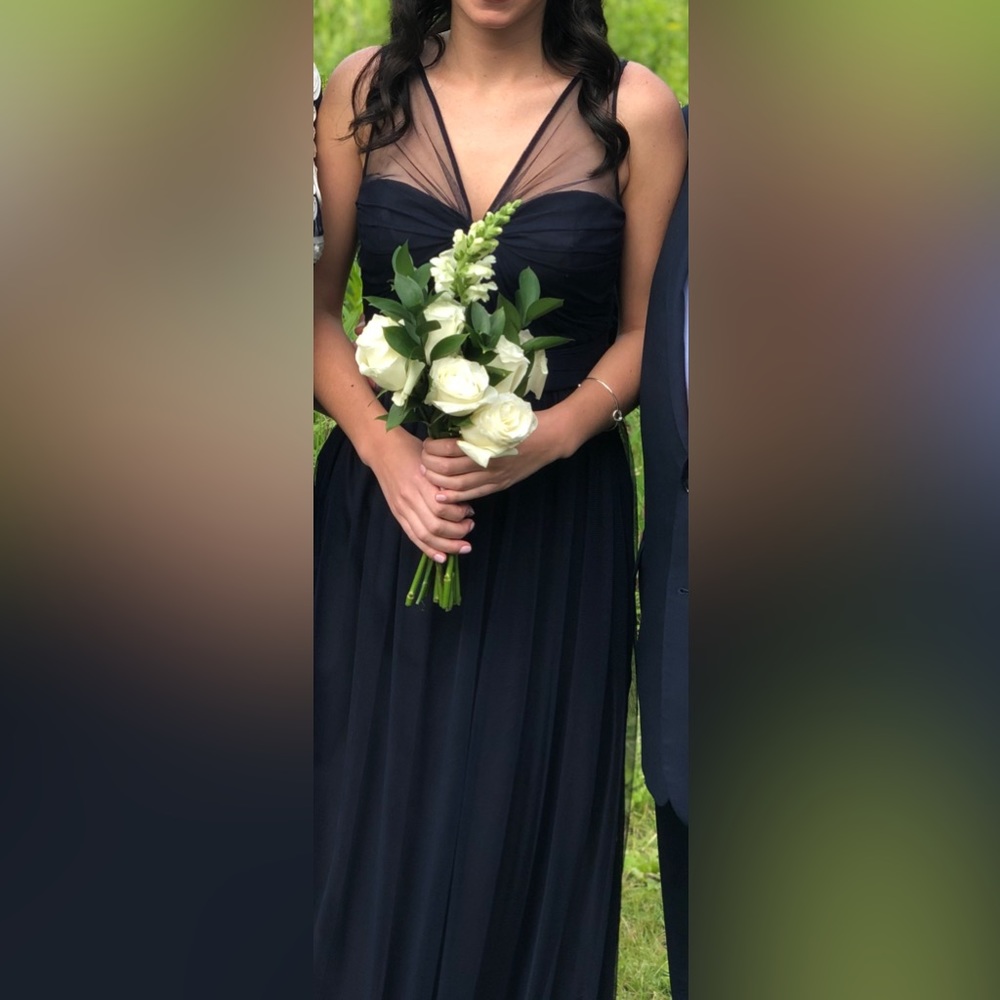 Navy blue Amsale dress size 6 - worn once